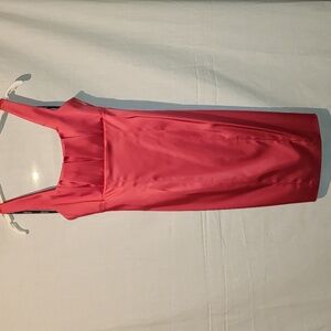 Calvin Klein Pink Redish Satin Dress Size 2P
